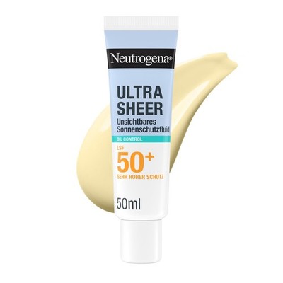 Neutrogena Ultra Sheer Unsichtbares Oil Control 50 ml (1er Pack), Blue