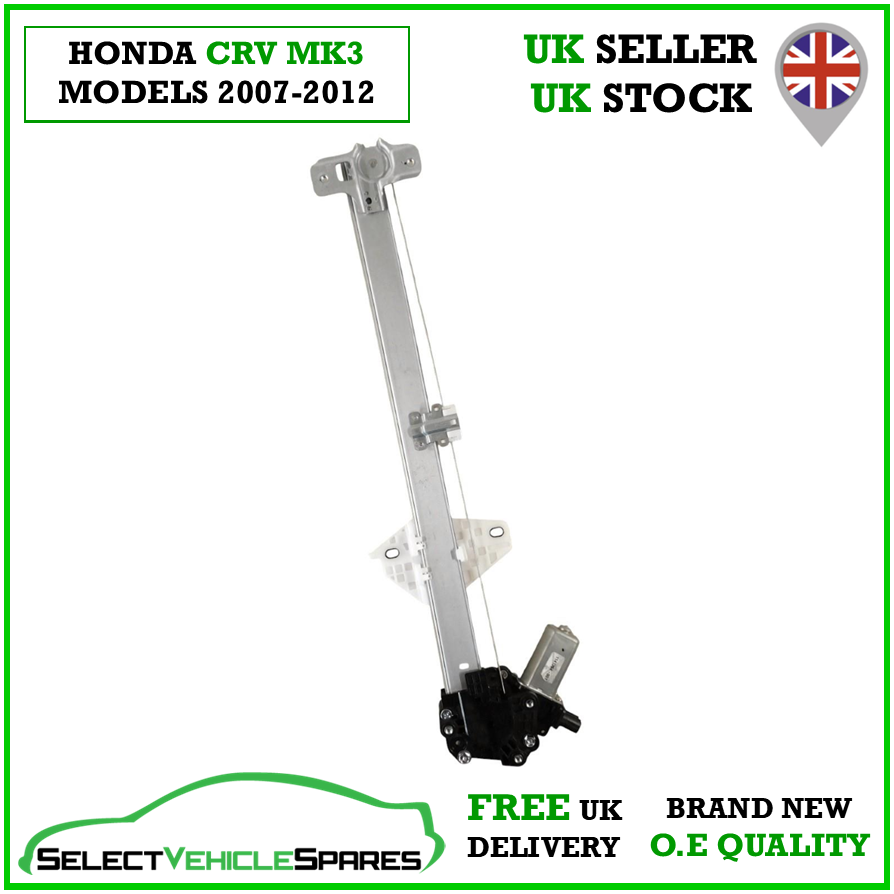 NEW HONDA CRV MK3 PASSENGER SIDE LEFT FRONT WINDOW REGULATOR & MOTOR 2007-2012