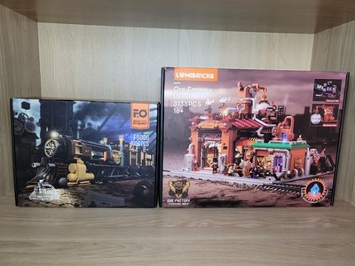 Funwhole/ Lumibricks - Steampunk Erzfabrik und Erzzug (optional), zerlegt