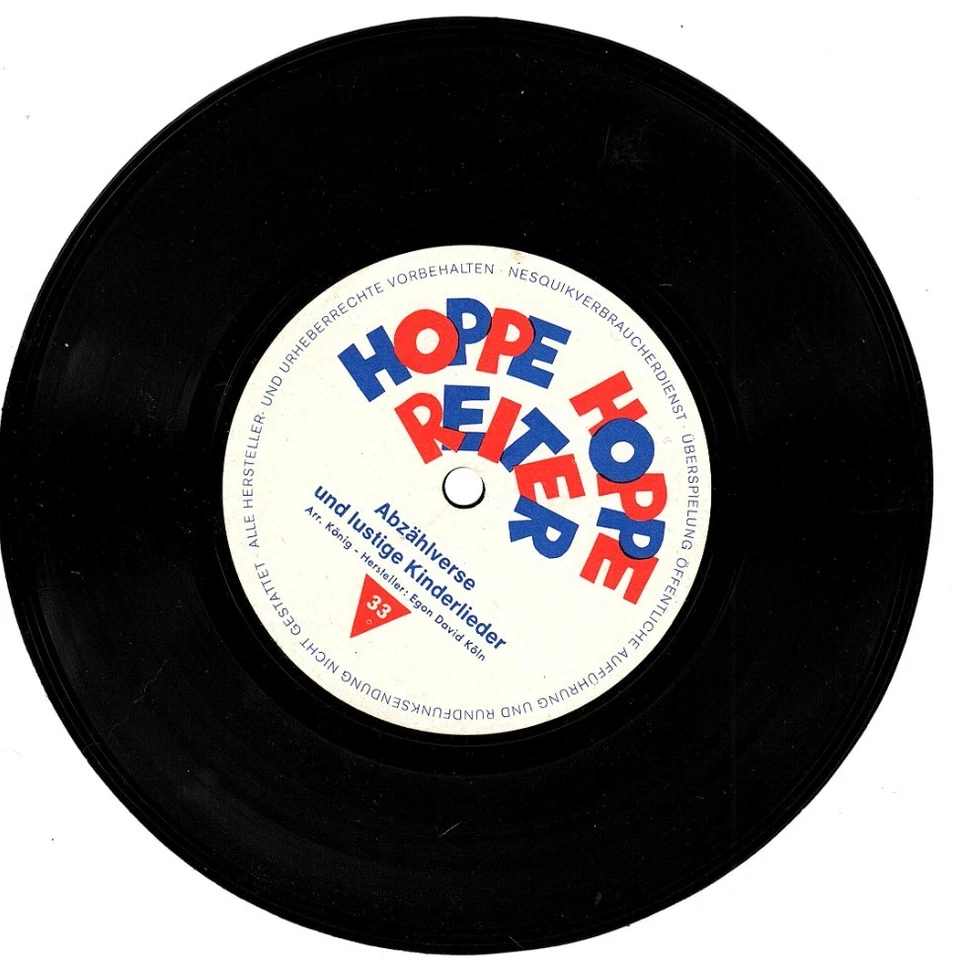 HOPPE HOPPE REITER - Abzählverse und lustige Kinderlieder - Nesquik Werbeflex - Bild 3 von 4
