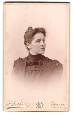 Photograph Francois Delfino, Genève, 29, Rue de la croix d'or, 29, Young Lady i 