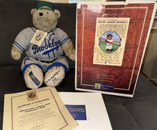 COOPERSTOWN TEDDY BEARS 1945 BROOKLYN DODGERS Ltd Ed with Box+Certificate MIB