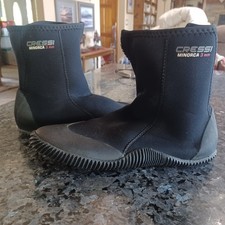 Cressi 3mm Minorca Long Water Sport Boots Mens M 10 Scuba Snorkel Dive