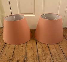 Pentreath & Hall Arizona Orange Card Lampshades Pair 50cm