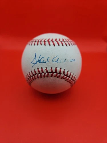 HANK AARON AUTOGRAPHED BASEBALL JSA AUTHENTIC
