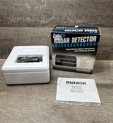Vtg Maxon RD-2A Radar Detector Anti-Falsing Circuit Superheterodyne Receiver-NEW