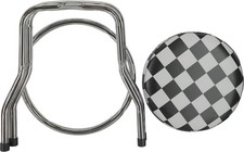 Perri's 24" Black and White Checkered Bar Stool