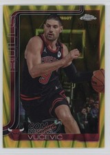 2025-26 Topps Chrome Yellow RayWave Refractor 258/275 Nikola Vucevic #24