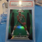 Panini 2017-18 Prizm Jayson Tatum #16 Green Prizm PSA 9 Celtics Rookie NBA