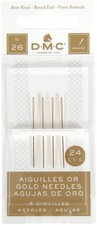 DMC Gold Tapestry Hand Needles, Size 26 4/Pkg,Hand Sewing Needles