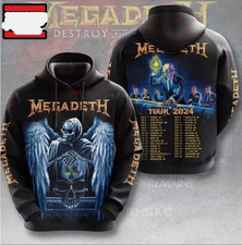 Megadeth Band Design Tour All Over Print Hoodie 3D Gift For Valentine