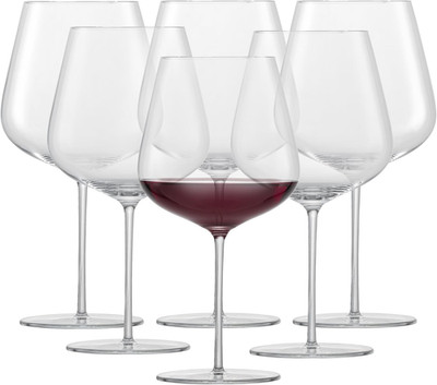 ZWIESEL GLAS Vervino Burgundy Red Wine Glass (Set of 6), Burgundy Glasses for Re