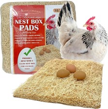 Nest Box Pads for Chicken Nesting Boxes - 13 X 13 Pads Made in USA from Sustaina