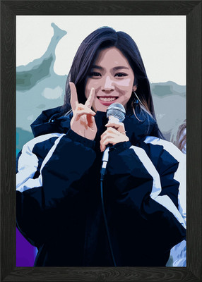 Ryujin ITZY Framed Wall Art Poster Canvas Print Picture