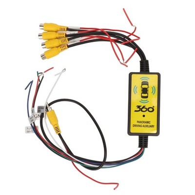 Aramox Intelligent Car Backup Camera Splitter Switch, 4 Input & 1 Output