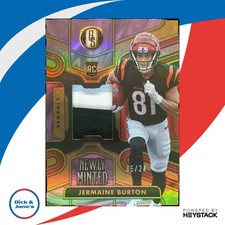 2024 Panini Gold Standard Jermaine Burton Newly Minted Patch /24 MEM RC Bengals
