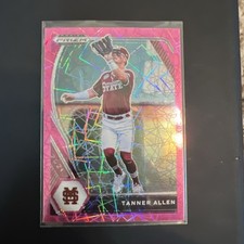 2021 Panini Prizm Baseball Draft Picks Pink Velocity # PDP118 Tanner Allen