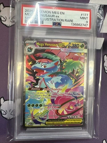Mega Venusaur Ex Pokemon Meg En-Mega Evolution 177 NM PSA 9