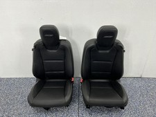 Front Pair Set Driver Passenger Bucket Coupe Leather Fits 12-15 Camaro