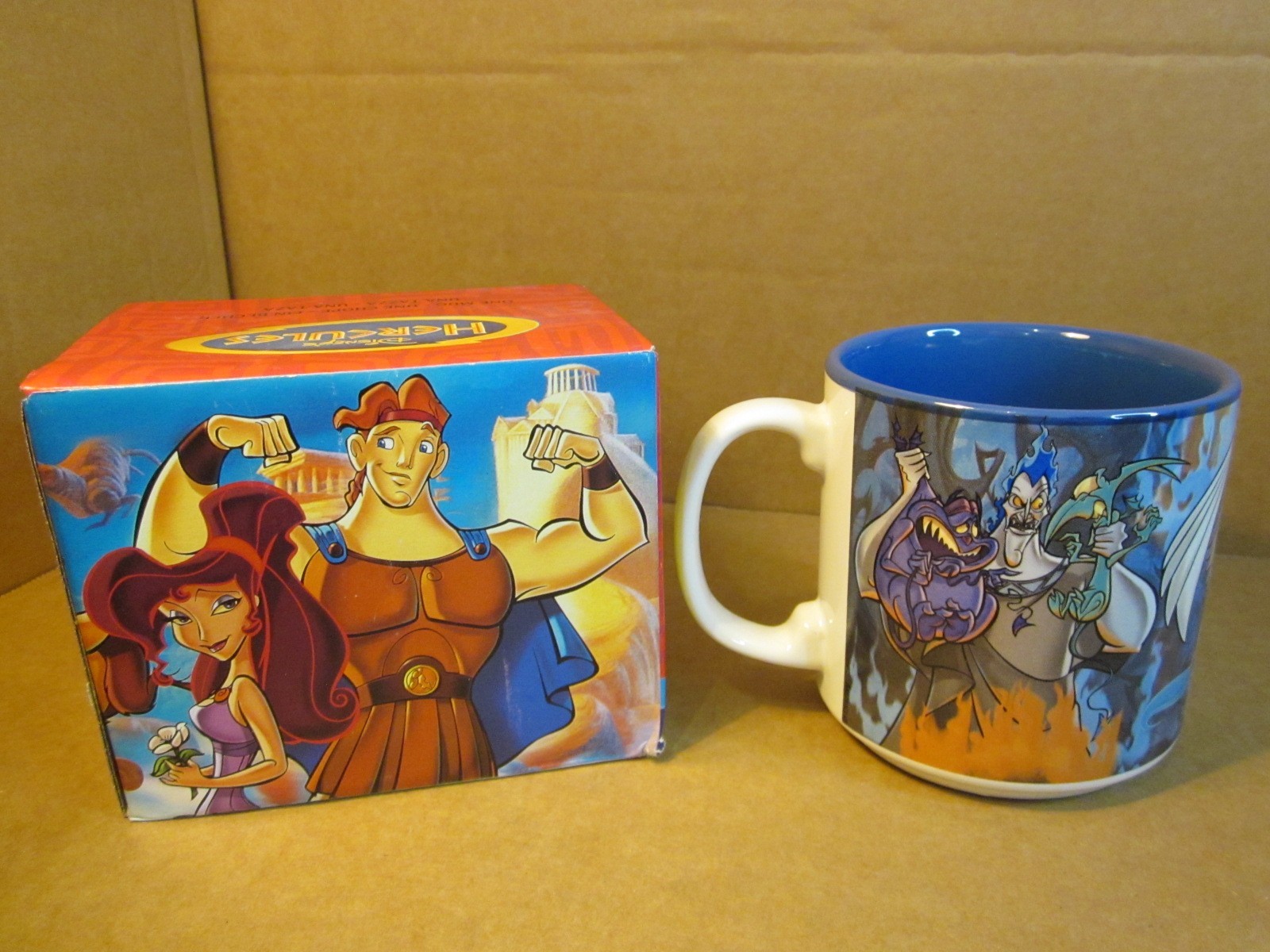 Vintage Walt Disney HERCULES Mug Tea Coffee Mug and Aristocats Mug
