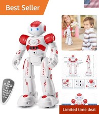 Interactive Gesture Control RC Robot for Kids Age 3-8 - Red Programmable Toy
