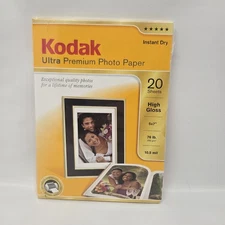  Kodak Ultra Premium Photo Paper; 5x7, High Gloss, 20 sheets