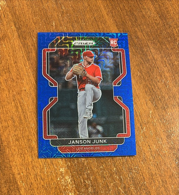 Janson Junk 2022 Panini Prizm Tier II Blue Mojo Rookie Angels Marlins /199 RC