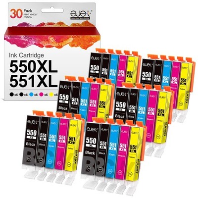 ejet 550 551XL 550XL-30P, 6 PGBK / 6 Black / 6 Cyan / 6 Magenta / 6 Yellow 