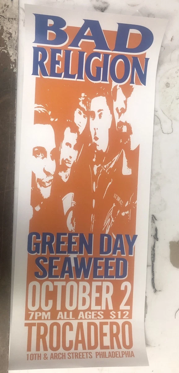 希少　bad religion greenday　シルクスクリーン　ポスター 希少 bad religion greenday シルクスクリーン ポスター 希少 bad