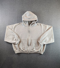 Aritzia Sweatshirt Womens 2XL Beige Full Zip Hoodie Sweatfleece Cozy Mega Fit