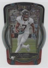 2022 Panini Select Club Level Black & Red Prizm Die-Cut Zay Jones #256 1ao0