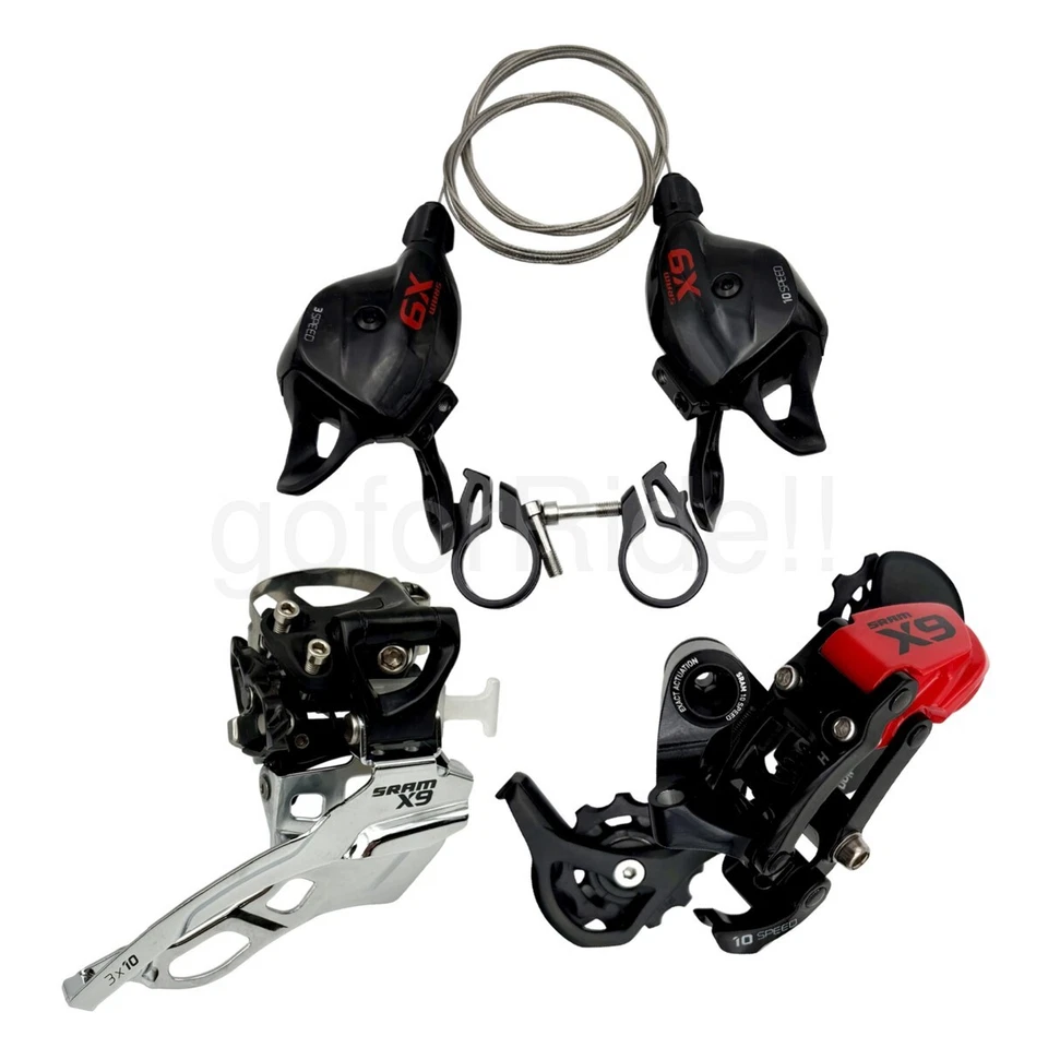 SRAM X9 3x10s MTB Cycling Groupset 4pc,Crankset,Shifter,Front & Rear Derailleurs - Image 4 of 4