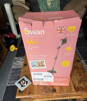 Swan Lynsey 16-in-1 Steam Mop, 16 Accessories, Up to 25 min Steam, Pink