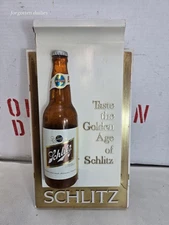 Schlitz  Beer Twelve Oz bottle advertising sign Plastic 