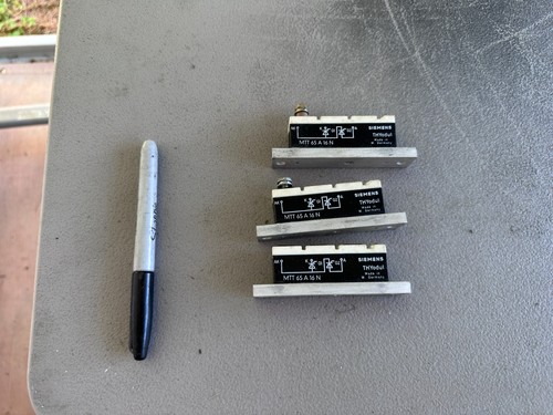 Siemens THYodul MTT 65 A 16N (Lot of 3)