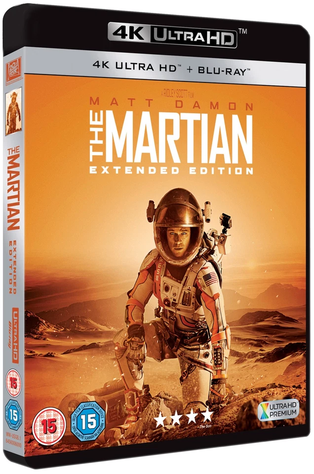 The Martian: Extended Edition (4K UHD Blu-ray) Sebastian Stan Mackenzie Davis - Image 2 of 2