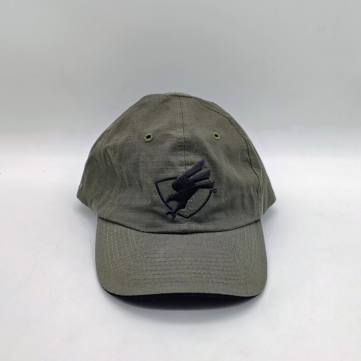 American Defense Manufacturing Adjustable Strapback Green Hat Ripstop One Size