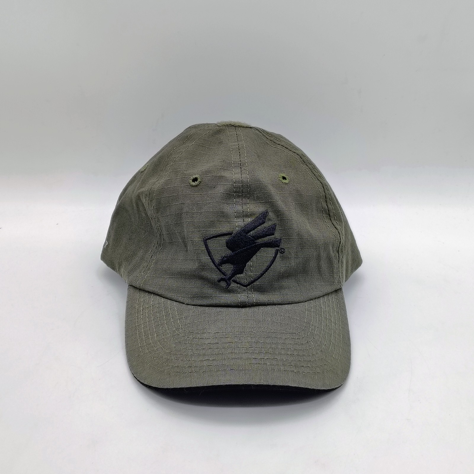 American Defense Manufacturing Adjustable Strapback Green Hat Ripstop One Size