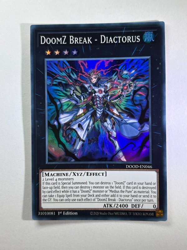 DoomZ Break - Diactorus DOOD-EN046 Super Rare 1st Edition YuGiOh Card NM