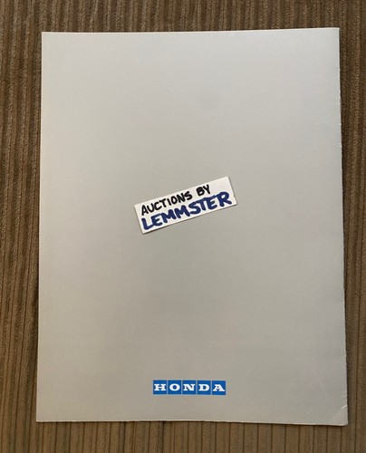 Brochure catalogo auto Honda Civic Wagon berlina Hatchback Accord Prelude CRX 1984 - Foto 4 di 5