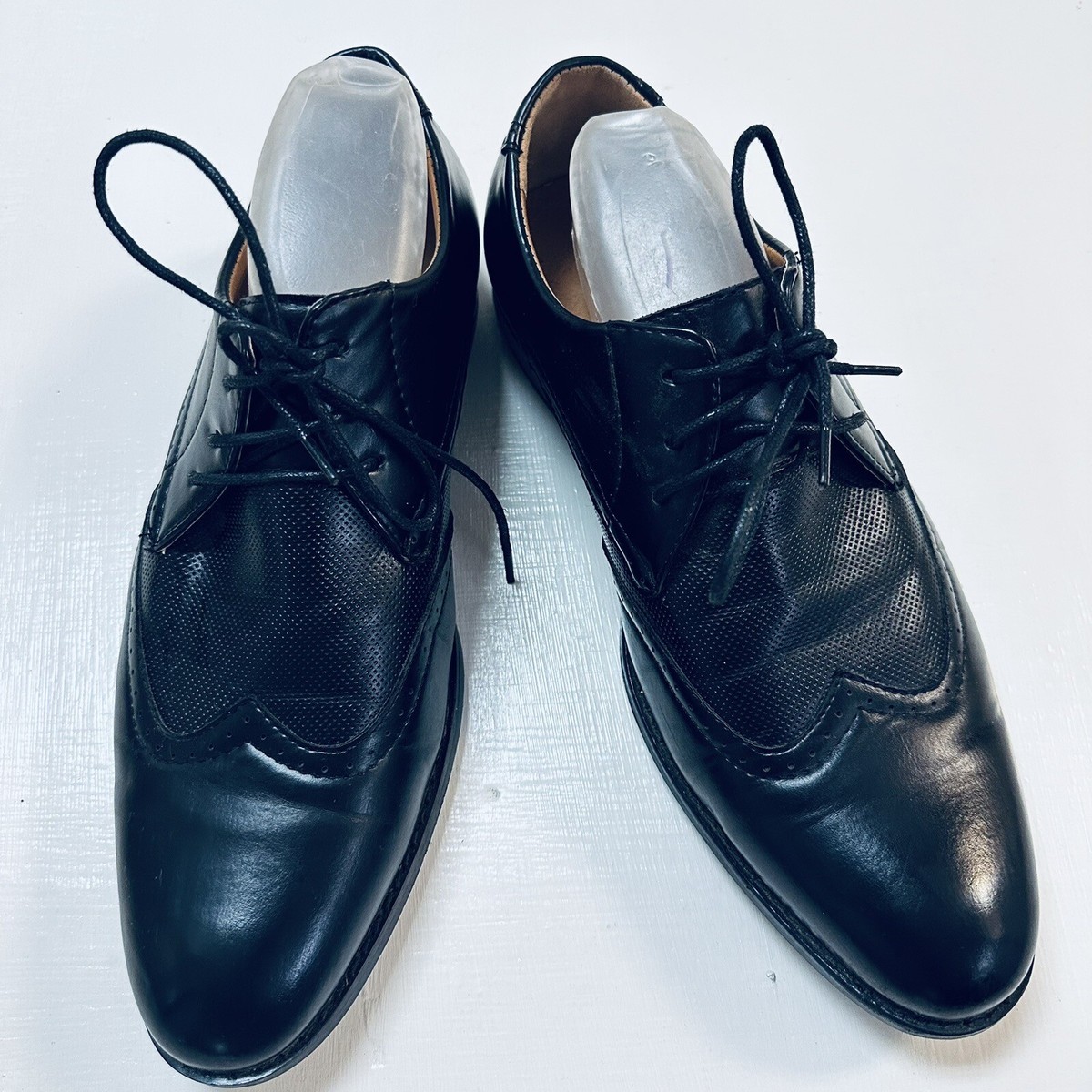 Gino Pheroni Clay Oxford Black Men\'s Dress Shoe Size US 8.5 Gino Pheroni Clay Oxford Dress Shoe Black Men main image 4
