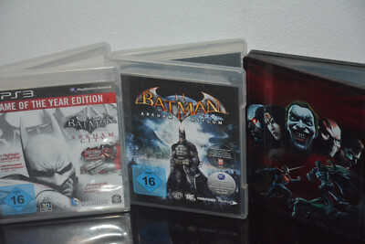 3 x PS3 Spiele - Batman Arkham City GOTY & Arkham Asylum & Injustice