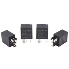 5 Pin 12 Volt 30A Micro Relay 4 Pack Small Relay Multi-Purpose Automotive Starte
