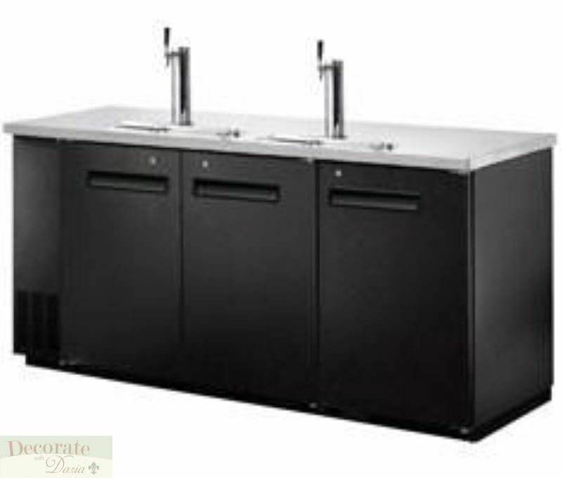 3 door keg cooler