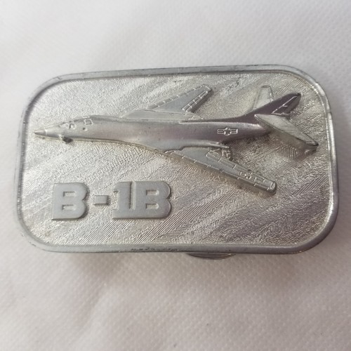 B1B Belt Buckle Rockwell International Military Aircraft Collector