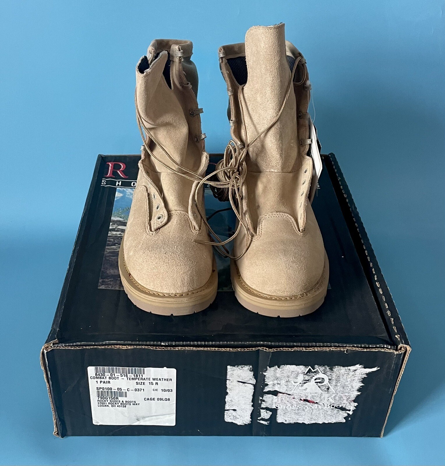 Rocky Combat Boots Temperate Weather 790G — New w/ Box & Tags — Mens Size 15R-image