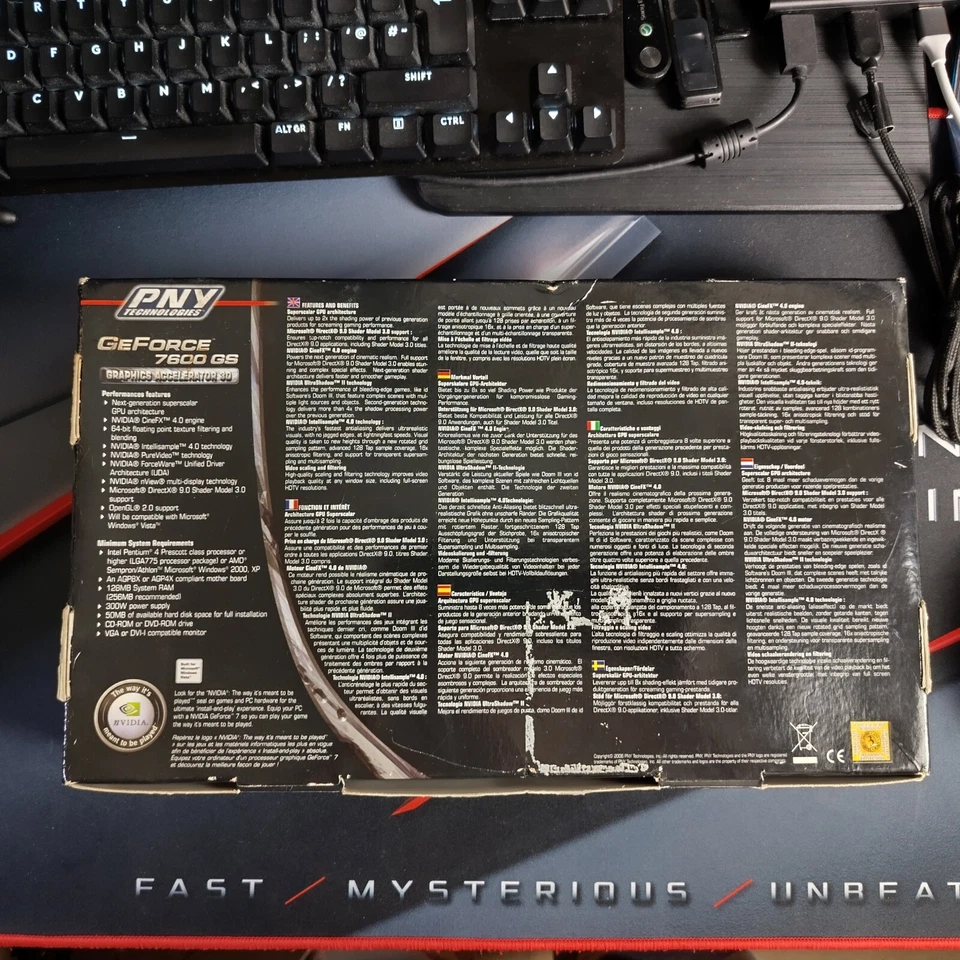 Boxed PNY GeForce 7600GS 256MB DDR2 | AGP Retro Graphics Card - Image 2 of 4
