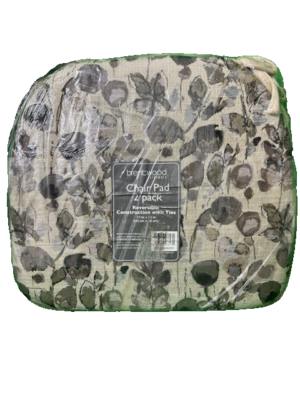 Brentwood Originals PACK REVERSIBLE PRINT/SOLID Chair Pads 17