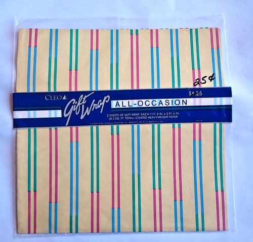Vintage Cleo Geschenkpapier Geschenkpapier alle Anlässe mehrere Designs 5 Pkgs - Bild 10 von 11
