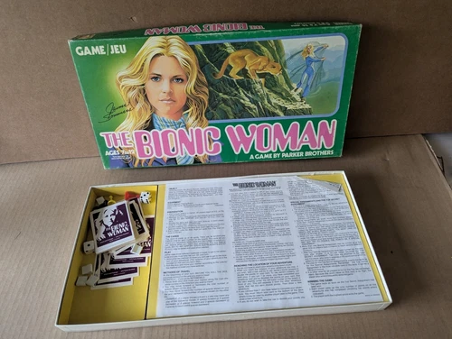 Vintage Bionic Woman Board Game - Parker Brothers 1976